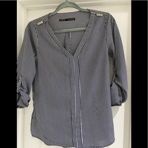 Zara Basics XS Blouse with Gold spike detailing